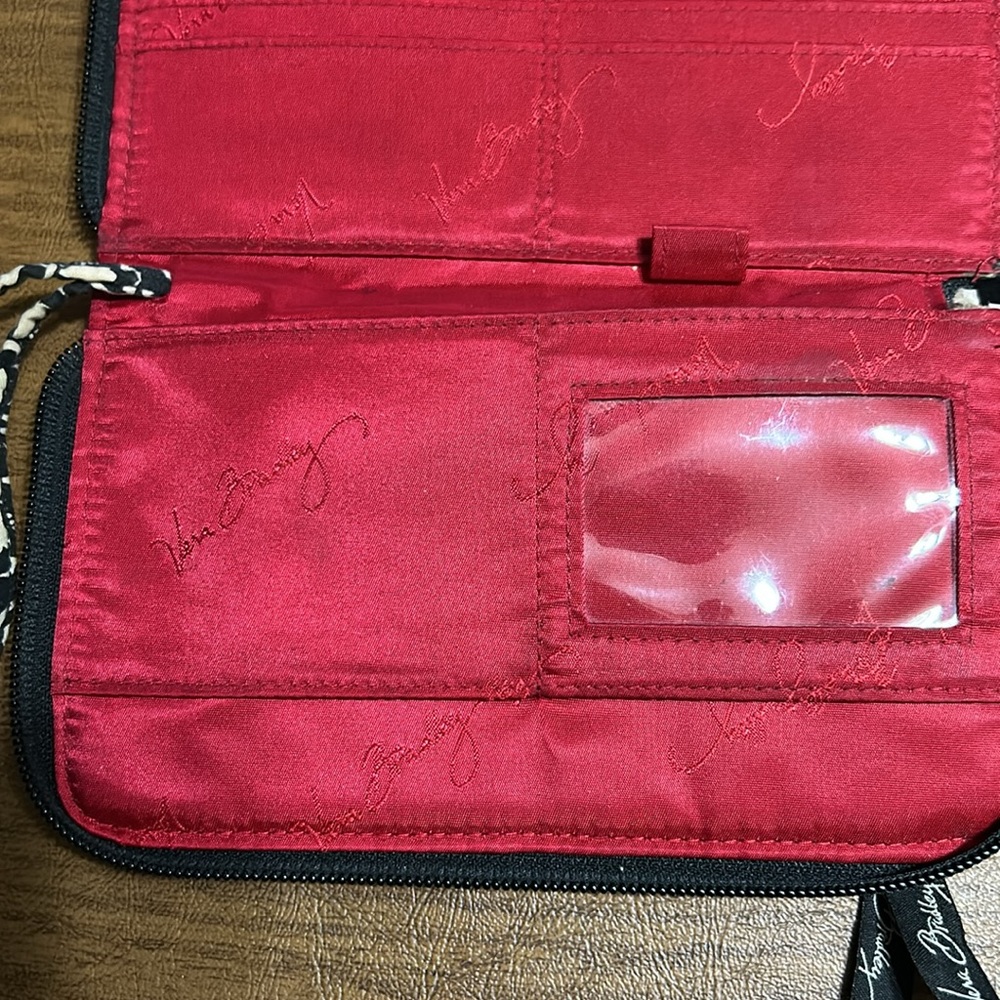 Vera Bradley clutch black red and white - Picture 5 of 7